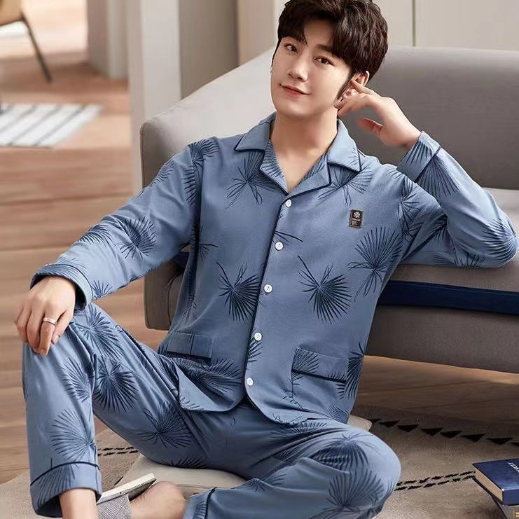 Summer plus-size men's pajama light set