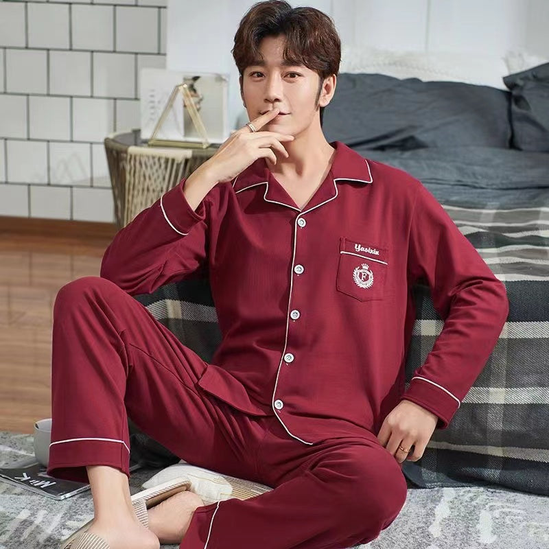 Summer plus-size men's pajama light set